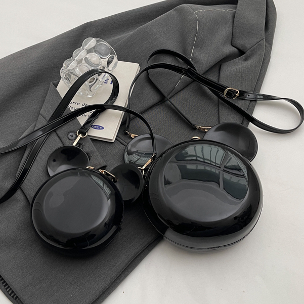 กระเป๋าสะพายไหล่ ทรงกลม ขนาดเล็ก ระดับไฮเอนด์ แฟชั่นเรียบง่าย สไตล์เกาหลี สําหรับผู้หญิง 2024 - รูปที่ 5