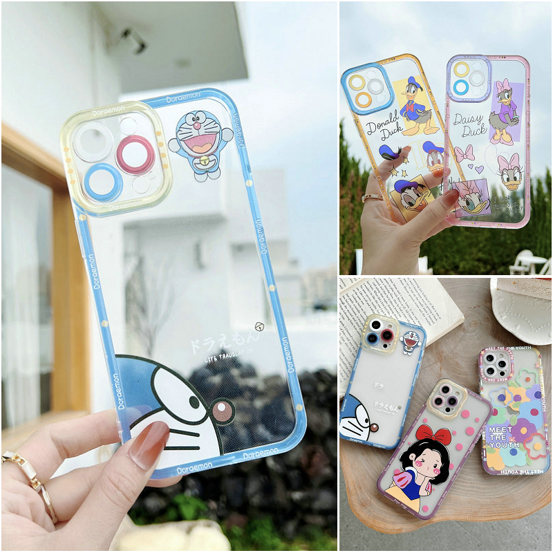 เคส OPPO A98 A96 A95 A94 A92 A76 A74 A52 Reno 11 11F 10 Pro 8 8Z 7 7Z 6 6Z 5 4 2F 4G 5G Reno11 Reno11F Reno10 Pro+ Plus Reno8 Z T Reno8Z Reno8T Reno7 Reno7Z Reno6 Reno6Z Reno5 Reno4 Reno2 F Reno2F Transparent Cartoon Duck Doraemon Soft Case