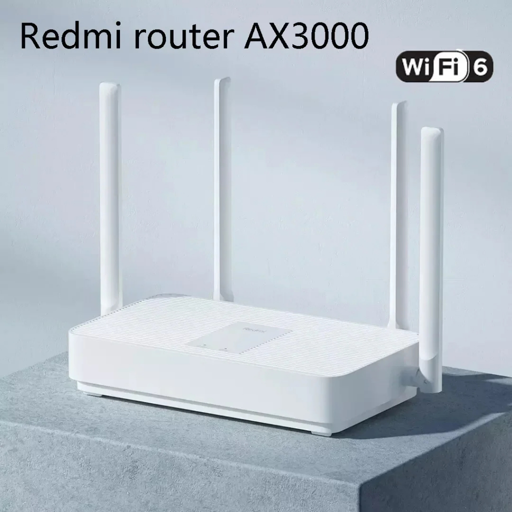 XIAOMI WIFI Router Redmi AX3000 Router wifi6 160MHz แบนด์วิดท์สูง OFDMA ที่มีประสิทธิภาพเกียร์ 2.4GH