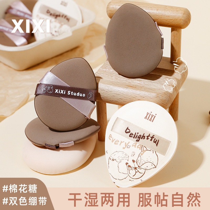 Xixixi Marong Mousse Fox Series พัฟฟองน้ํา รูปไข่ แห้ง เปียก นุ่มพิเศษ ไม่กินแป้ง พัฟเกลี่ยรองพื้น พัฟฟองน้ํา สําหรับแต่งหน้า