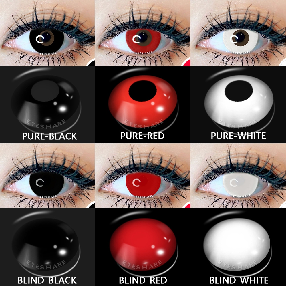 Eyeshare คอนแทคเลนส์ คอสเพลย์ อนิเมะ Kakampink ฮาโลวีน เส้นผ่านศูนย์กลาง 14.5 มม. สําหรับผู้หญิง