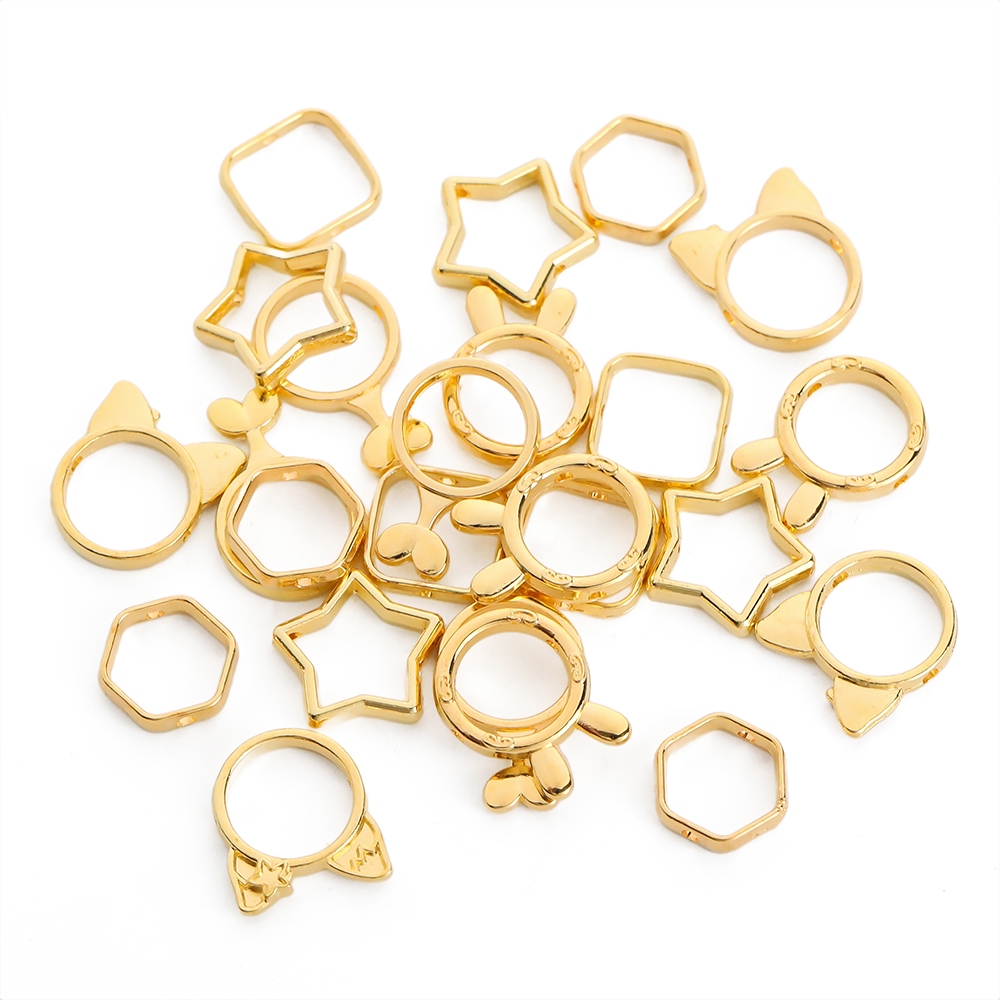 St.kunkka 10 ชิ้นโลหะผสมลูกปัดกรอบลูกปัดหลากหลายสามารถใช้สําหรับ DIY ทําสร้อยข้อมือสร้อยคอลูกปัด