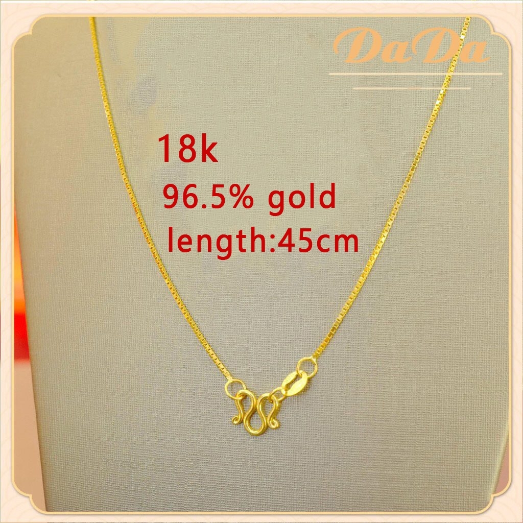 สร้อยคอทองคําแท้ 18k 1.9 กรัม 9 6.5% สําหรับผู้หญิง