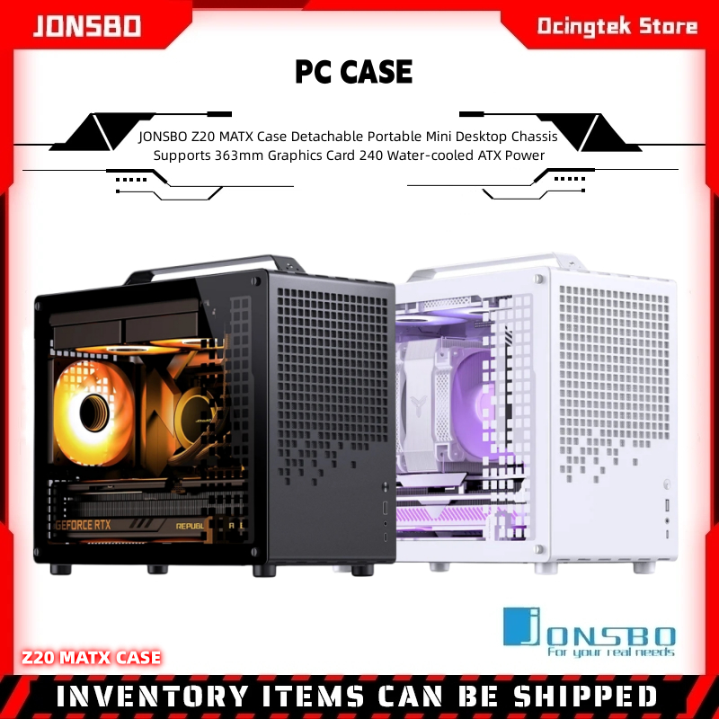 Jonsbo Z20 MATX เคสกราฟฟิกการ์ด ATX 240 363 มม. ถอดออกได้ ขนาดเล็ก พกพาง่าย