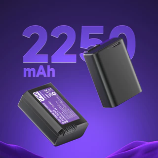 Palo แบตเตอรี่กล้อง NP-FW50 2250mAh ชาร์จ USB สําหรับ Sony A5000 A6000 A6400 A7 A7R A7S A7ii ZV-E10 NEX 3 5 6 7