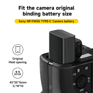 Palo แบตเตอรี่กล้อง NP-FW50 2250mAh ชาร์จ USB สําหรับ Sony A5000 A6000 A6400 A7 A7R A7S A7ii ZV-E10 NEX 3 5 6 7