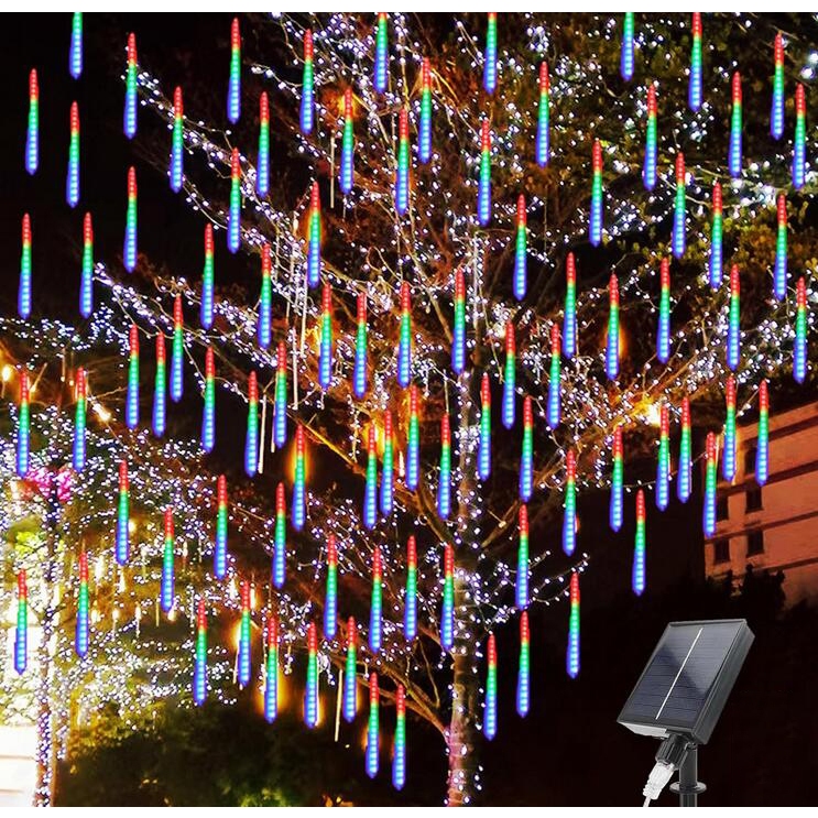 สายไฟ LED พลังงานแสงอาทิตย์ กันน้ํา ขนาดใหญ่ 11 สี สําหรับตกแต่งบ้าน ร้านค้า