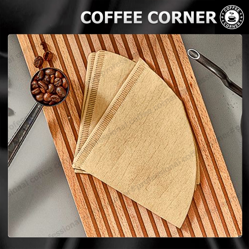 【สินค้าพร้อมส่ง】กระดาษกรองกาแฟ 100 แผ่น ทรง V/U ก้นแหลม กระดาษดริป Drip Coffee Paper Filter รูปทรงV รูปทรง U