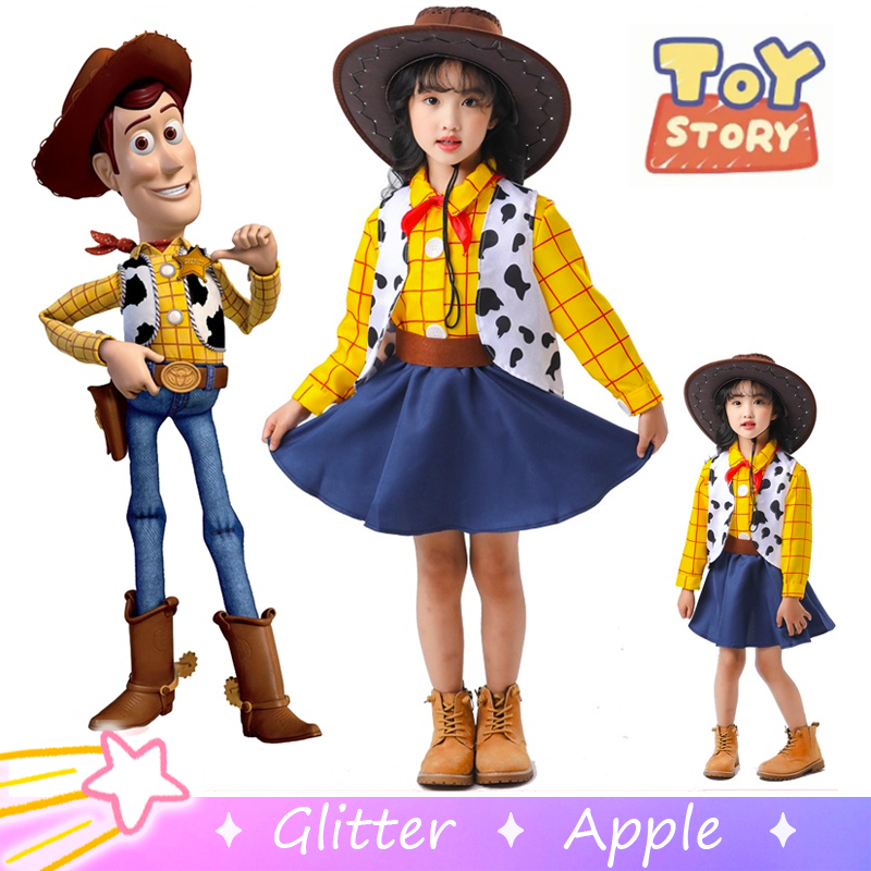 ชุดคอสเพลย์ Toy Story Jessi Woody สไตล์คาวบอย สําหรับเด็กผู้หญิง เหมาะกับงานปาร์ตี้ฮาโลวีน คริสต์มาส