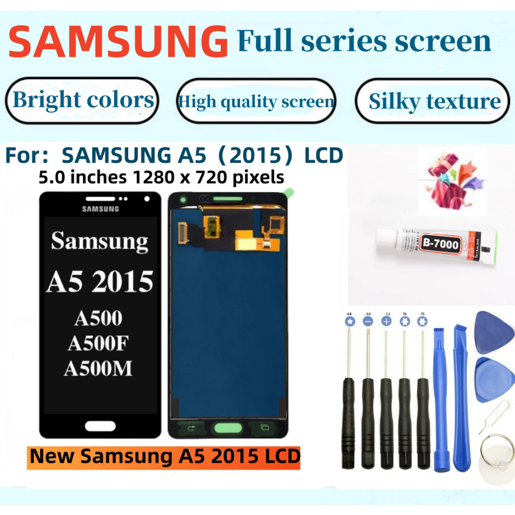 ใหม่ หน้าจอสัมผัส LCD สําหรับ Samsung A5 2015 SM-A500