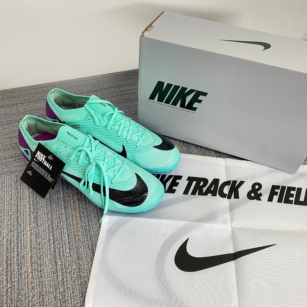 Nike Assassin รุ่นที่ 15 สร้างขึ้นในเบาะลมเต็มรูปแบบถ้วยยุโรปกันน้ำถักรองเท้าฟุตบอล ，มอบกล่องรองเท้าและถุงผ้า FG 35-45