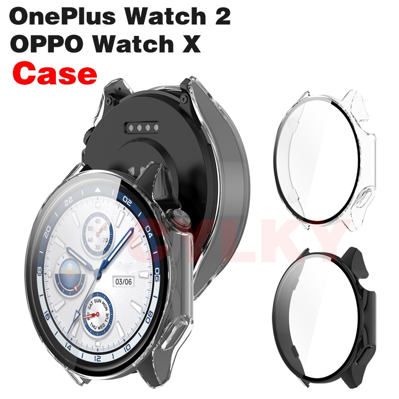 สําหรับ OPPO Watch X เคสป้องกันหน้าจอ ใส OnePlus Watch 2 กระจกนิรภัยด้วยกัน