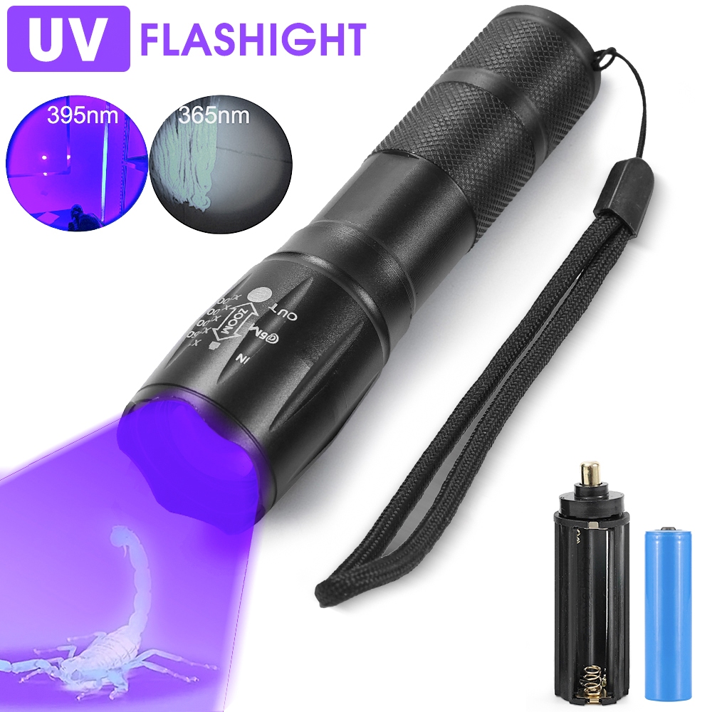 ไฟฉาย UV 395 2-in-1 แสงสีขาว ตรวจจับรังสียูวี พับเก็บได้ สําหรับสุนัข แมว ปัสสาวะ คราบแห้ง แมลง เตียง กลางแจ้ง