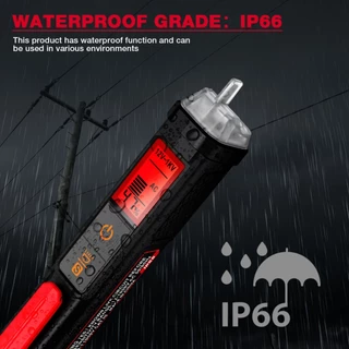 【จัดส่งจากกรุงเทพ】HABOTEST HT103 เครื่องทดสอบแรงดันไฟฟ้าดิจิทัล 12-1000V ไม่สัมผัส ตรวจจับแรงดันไฟฟ้า AC พร้อมหน้าจอ LCD