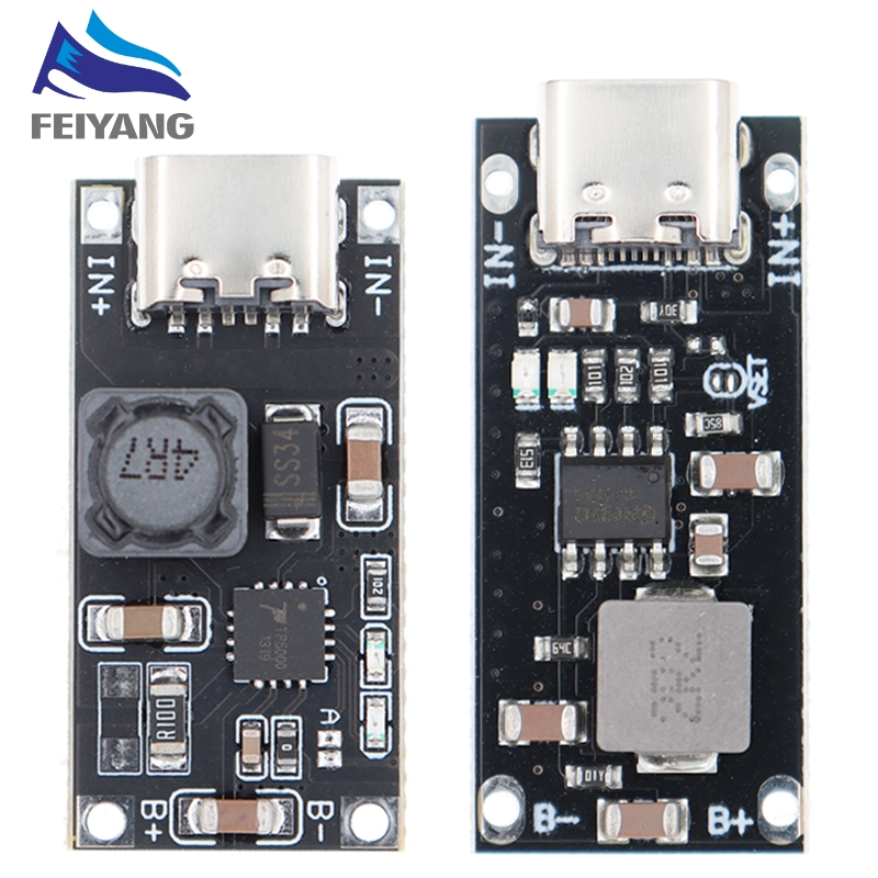 Tp5100 บอร์ดชาร์จแบตเตอรี่ลิเธียมโพลิเมอร์ Type-C USB กระแสไฟสูง 1-3A IP2312 CC/CV โหมด 5V เป็น 4.2V