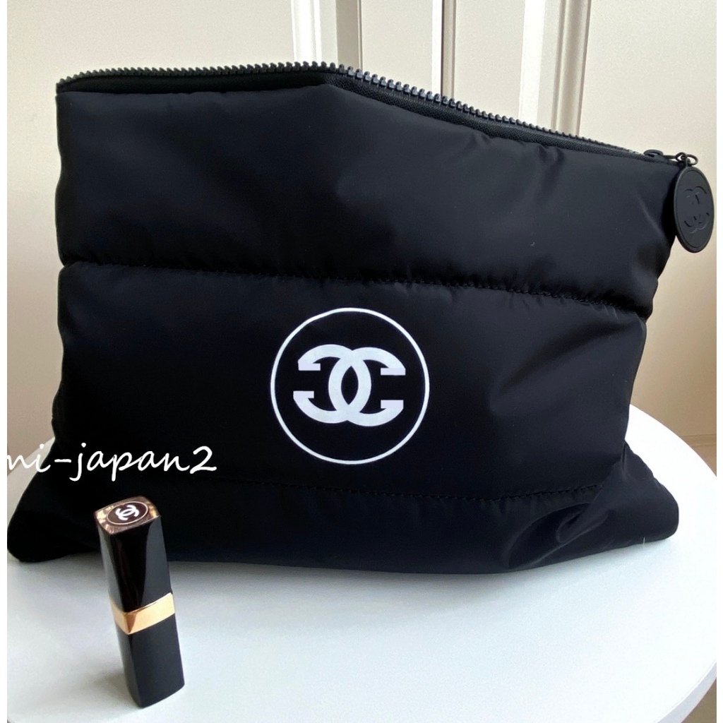 Chanel กระเป๋าเครื่องสําอางแฟชั่น ความจุขนาดใหญ่ แบบพกพา