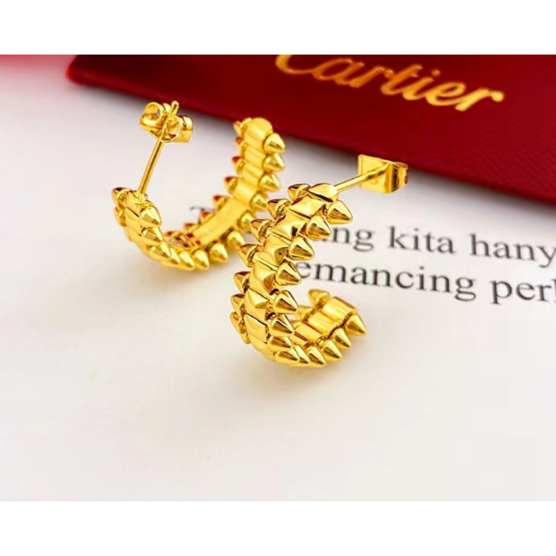 Clash DE EARRINGS สามารถเลือกสีทองและสีโรสโกลด์หรือสีเงินได้