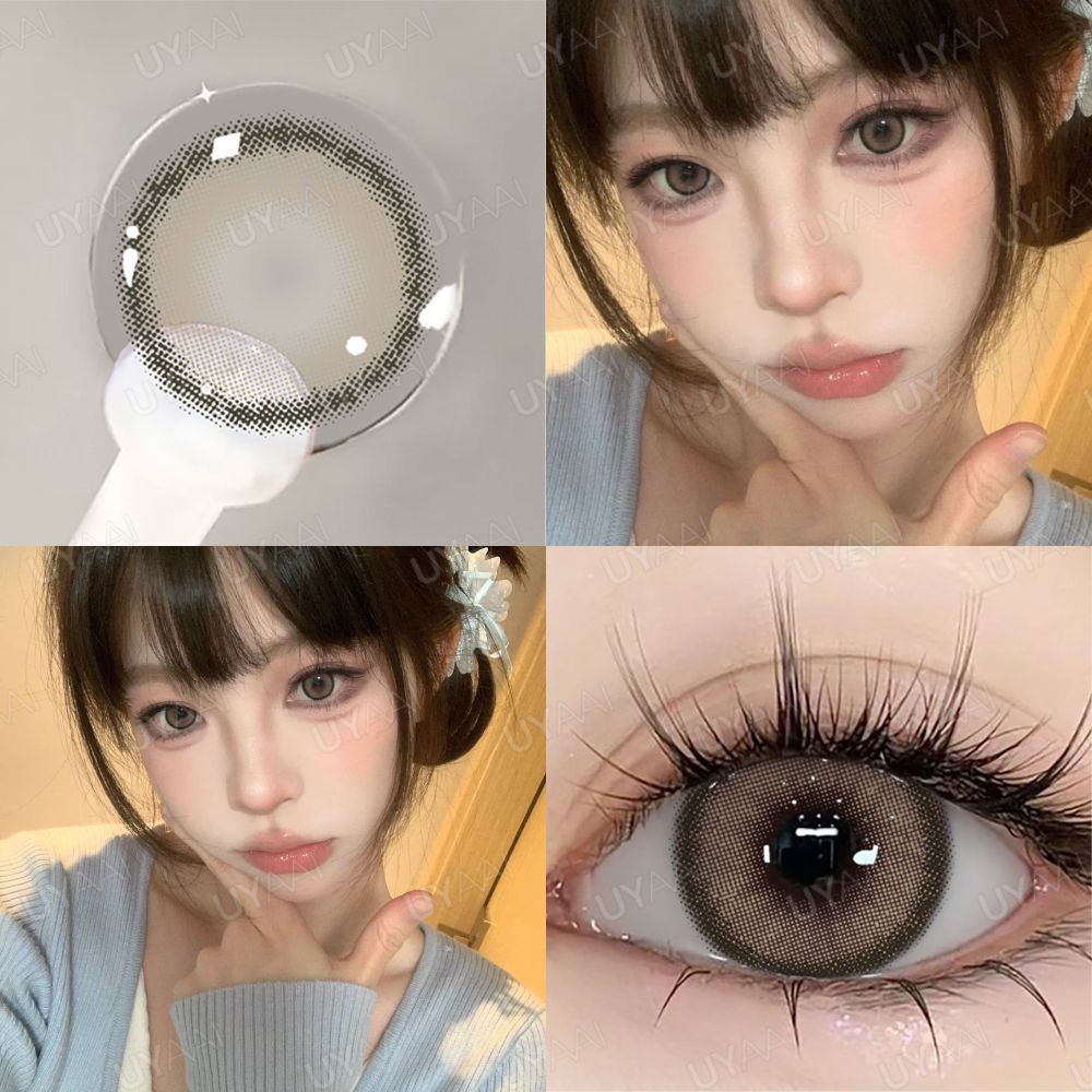 คอนแทคเลน UYAAI x FRESHLADY [0.00~-6.00] คอนแทคเลนส์ตาหวาน คอนแทคเลนส์ตาหวานสีน้ำตาล คอนแทคเลนส์สายตาสั้น Classic ขนาดเล็ก 14.0 มม.