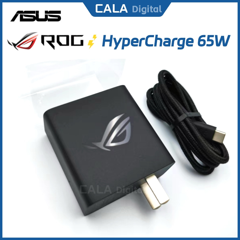 Original ASUS ROG 65W Fast Hyper ชุดชาร์จ Travel Charger อะแดปเตอร์ ROG โทรศัพท์ 2 3 5 5s 6 7 8 ROG 