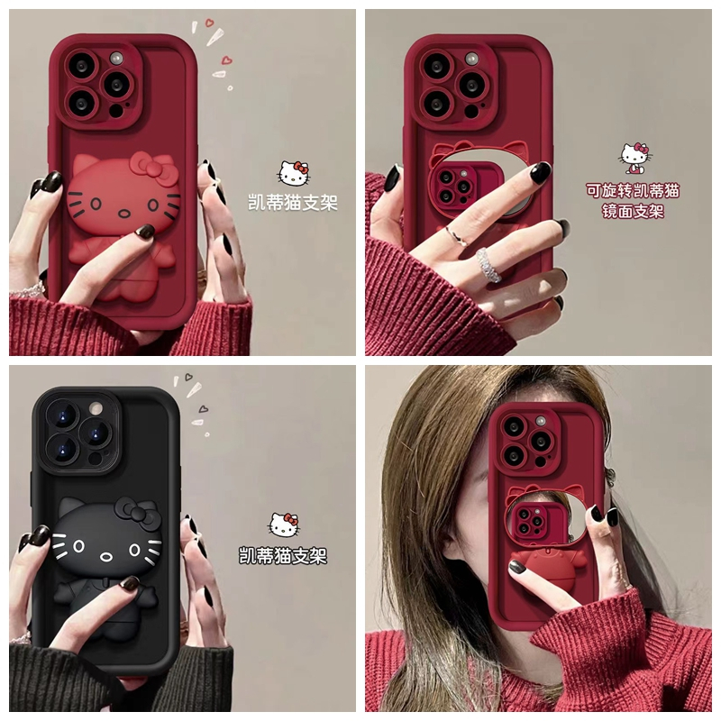 เคส Realme C67 4G 11X 5G Narzo Narzo 60 Pro 12 Pro+ 12 Pro 5G 12+ Narzo 50i การ์ตูนหมุนกระจกแต่งหน้าซิลิโคนผิวรู้สึกกรณีโทรศัพท์