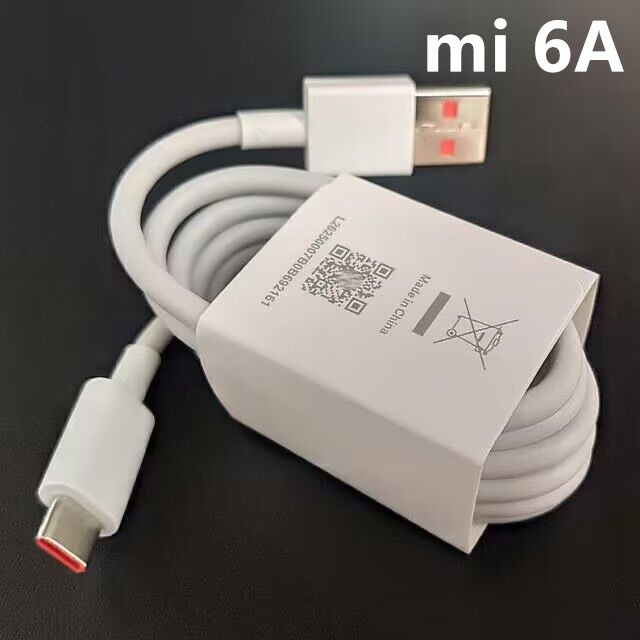 สายชาร์จ Xiaomi 6A สายชาร์จด่วน Redmi 120W สายเคเบิลข้อมูล USB TypeC สำหรับ Xiaomi 11T pro / 12pro ส