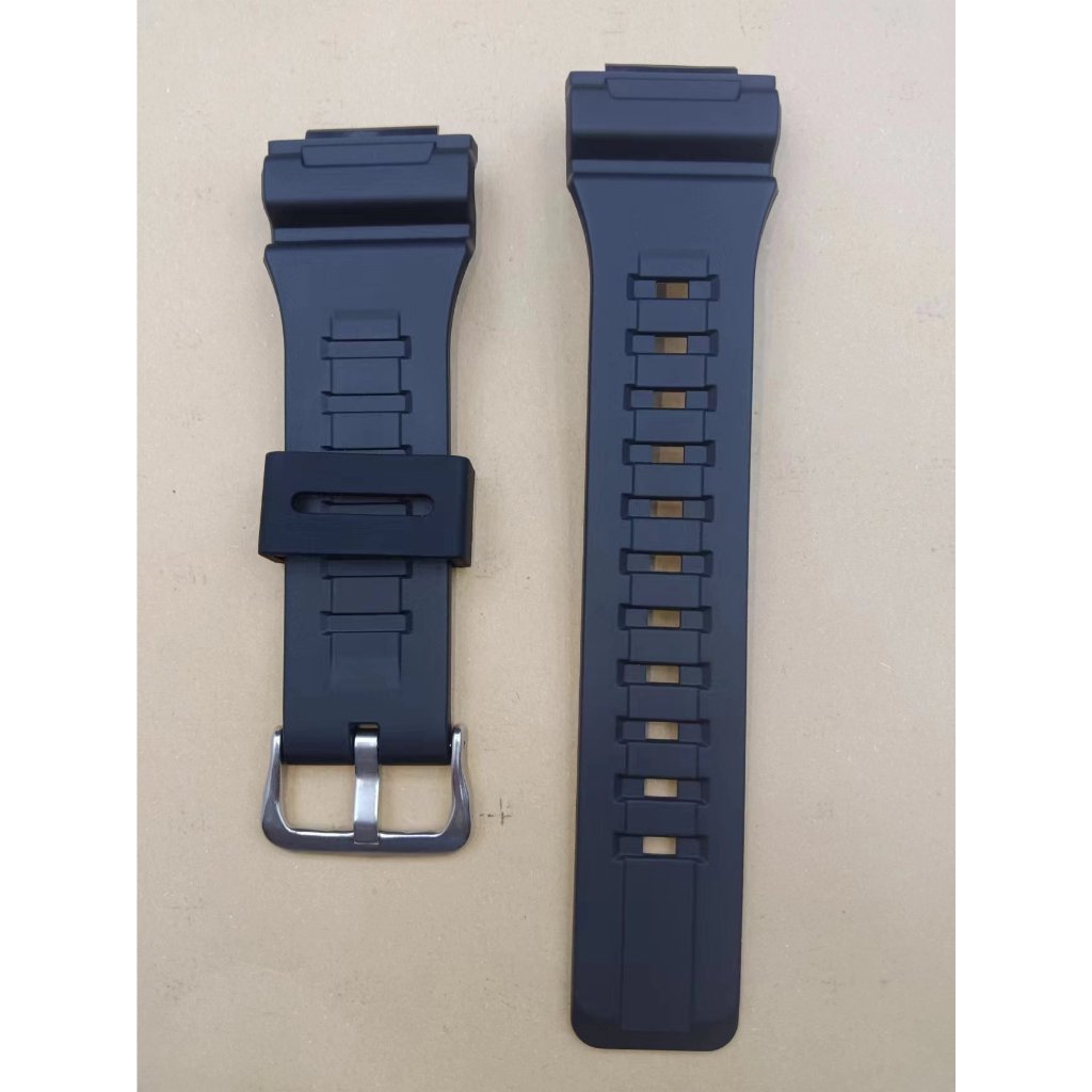 สายนาฬิกา Casio สีดํา AQ-S810W AEQ-110/W-735H/TRT-110H สายเรซิ ่ น