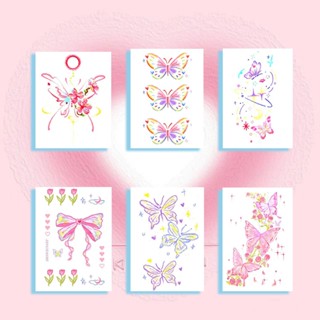 สติกเกอร์รอยสักชั่วคราว กันน้ํา เพ้นท์มือ ลายน่ารัก สวยงาม ต…