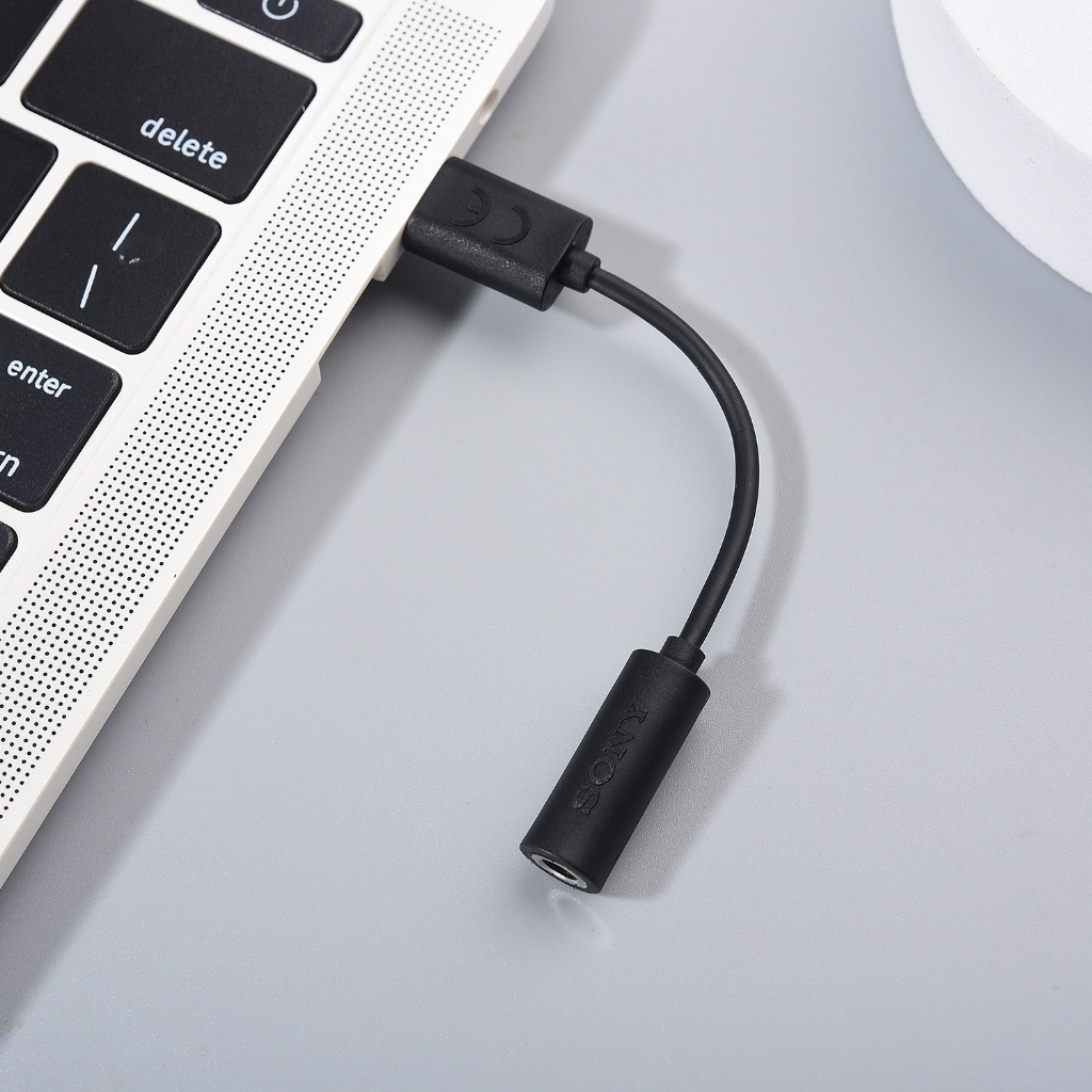 Sony อะแดปเตอร์แปลงสายเคเบิลหูฟัง USB TYPE-C เป็น 3.5 มม. HD AUX สําหรับโทรศัพท์มือถือ แล็ปท็อป