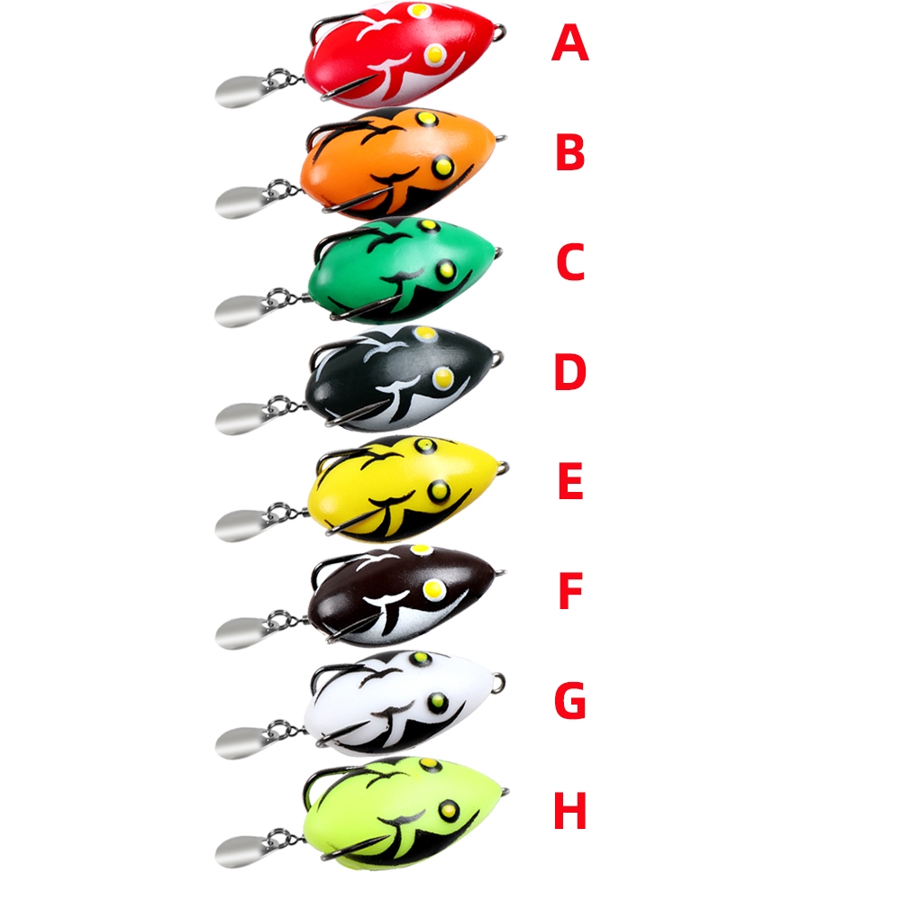 กบยาง เหยื่อตกปลา รูปกบ แบบนิ่ม ขนาดเล็ก 4 ซม. 5 กรัม เหยื่อปลอม - รูปที่ 4