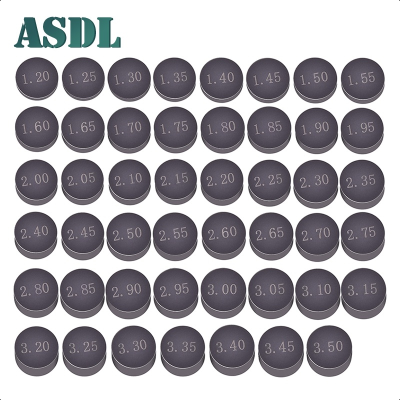 ASDL 5pcs 7.48 มม.ความหนา 1.2-3.5 มม.รถจักรยานยนต์วาล์วเครื่องยนต์ Shim สําหรับ HONDA Rs 150 VFR800 Interceptor VF750C Magna GL1800 Gold Wing สําหรับ Suzuki Raider 150
