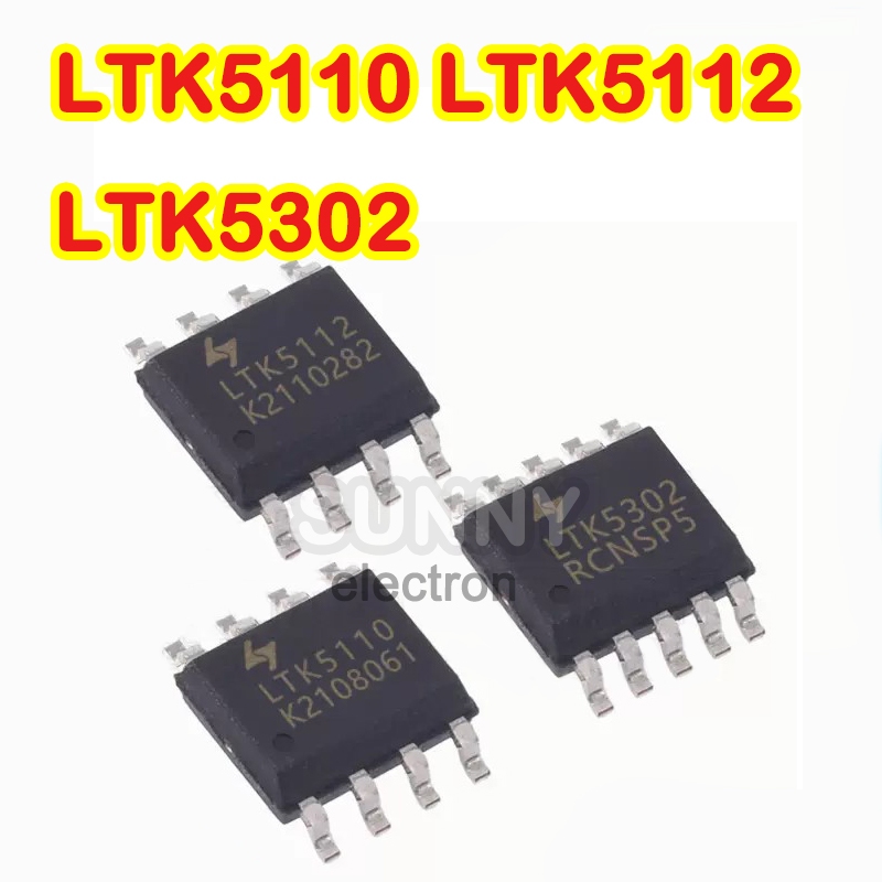 5PCS LTK5110 LTK5112 LTK5302 SOP8  K2110282 K2108061 RCNSP5 ชิปเครื่องขยายสัญญาณเสียง IC SMD