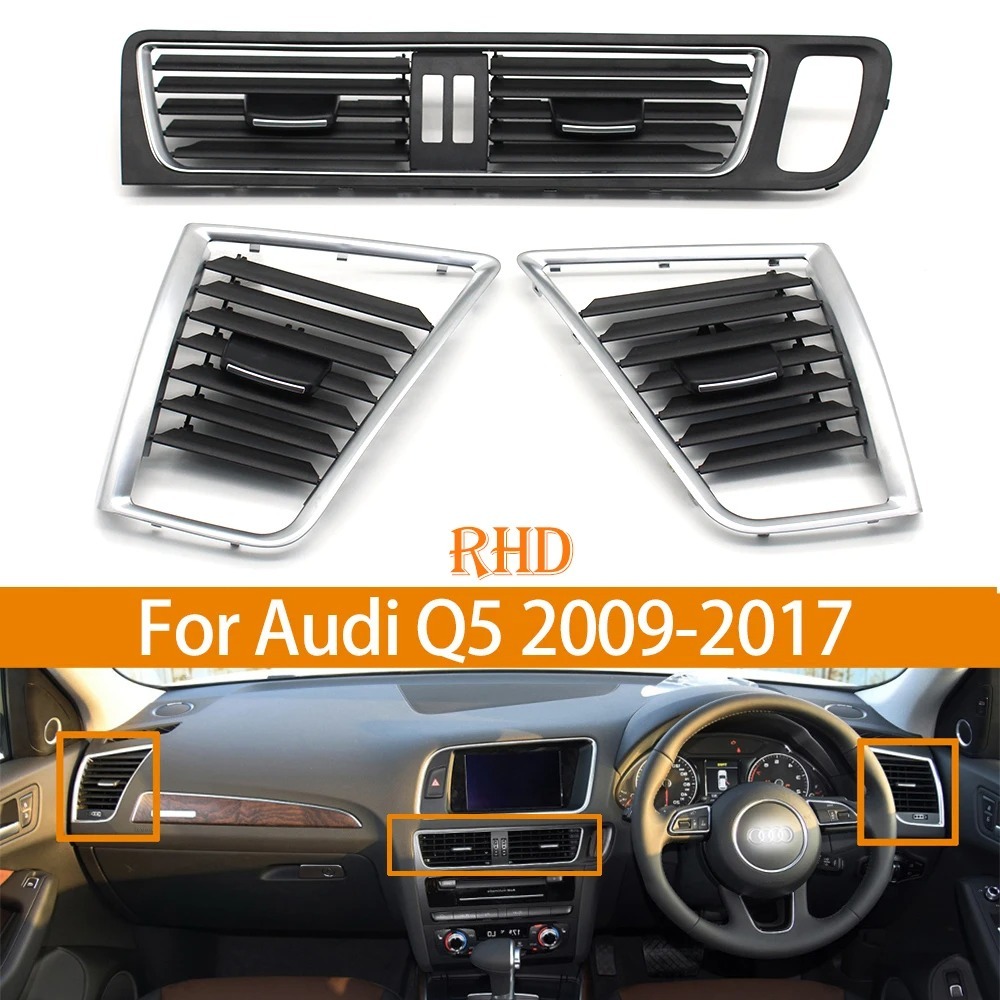 Rhd ฝาครอบช่องแอร์รถยนต์ ด้านซ้าย และขวา สําหรับ Audi Q5 2009-2017 8R2820901E 8R2820902E