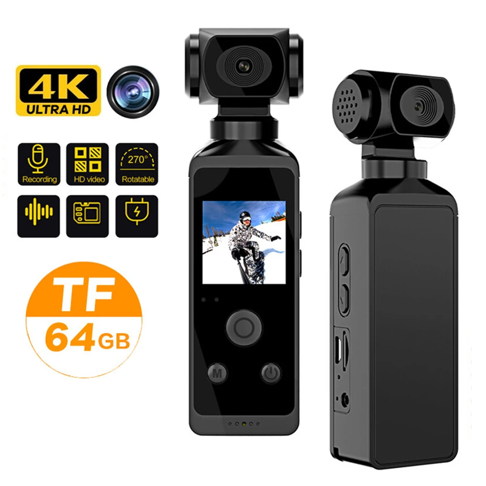 4k HD Mini Action กล ้ อง Home DV แม ่ เหล ็ กวิดีโอเครื ่ องบันทึกเสียง Motion Sensor กีฬากระเป ๋ ากล ้ องวิดีโอขนาดเล ็ ก
