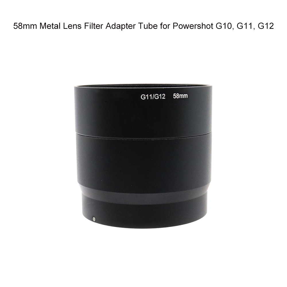58 มม.เลนส์กรองอะแดปเตอร์หลอด UV CPL ND เลนส์กรองหลอดสําหรับ Canon Powershot G10 G11