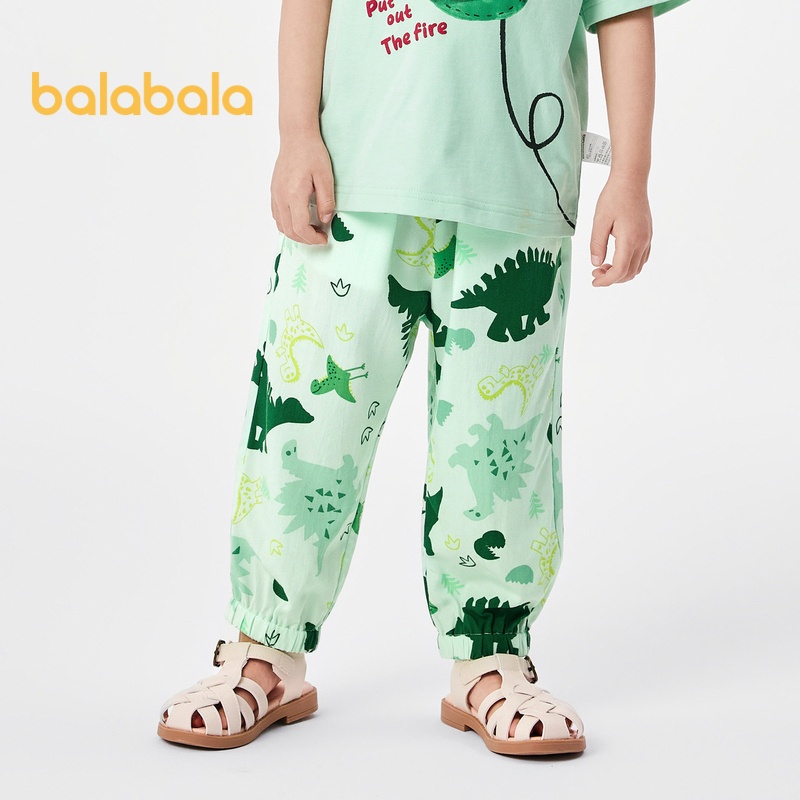 Balabala กางเกงขายาวลําลอง ป้องกันยุง แฟชั่นฤดูใบไม้ผลิ และฤดูร้อน สําหรับเด็กผู้ชาย 2024