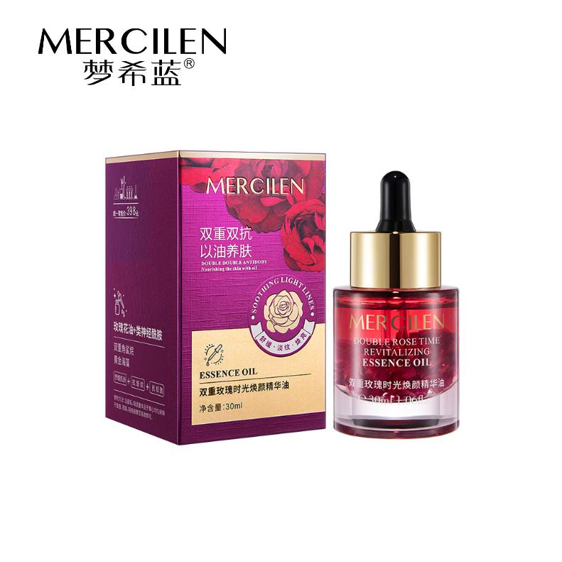 Mercilen MERCILEN Double Rose Time Rejuvenating Essence Oil 30 มล. (ลดราคาหลายชิ้น) น้ํามันหอมระเหยบ