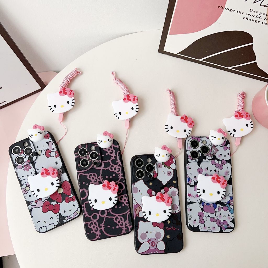 Hello Kitty Case Huawei P20pro P30LITE P30pro P50pro P50 P60pro P60 P40pro P40 P30 Cartoon Cute Case Case Hello Kitty Phone Case Phone Cover Soft Silicone Casing with accessory