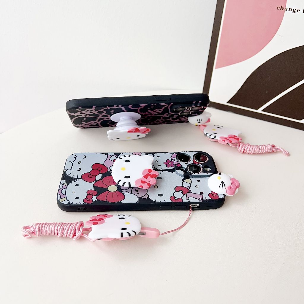 Hello Kitty Case Huawei Y9Prime2019 Y6S Y8P Y5 2019 Y7 2019 Psmart2021 Y9 2019 Y9S Y7A Cartoon Cute Case Case Hello Kitty Phone Case Phone Cover Soft Silicone Casing with accessory