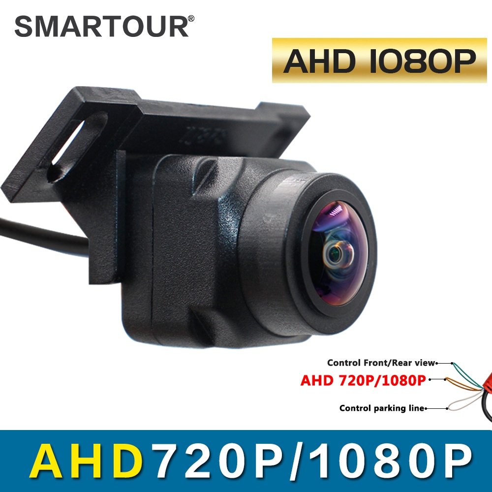 กล้องมองหลัง 4K AHD 720P 1080P AHD เลนส์สีทอง HD มองเห็นที่มืด สําหรับรถยนต์ เครื่องเล่น