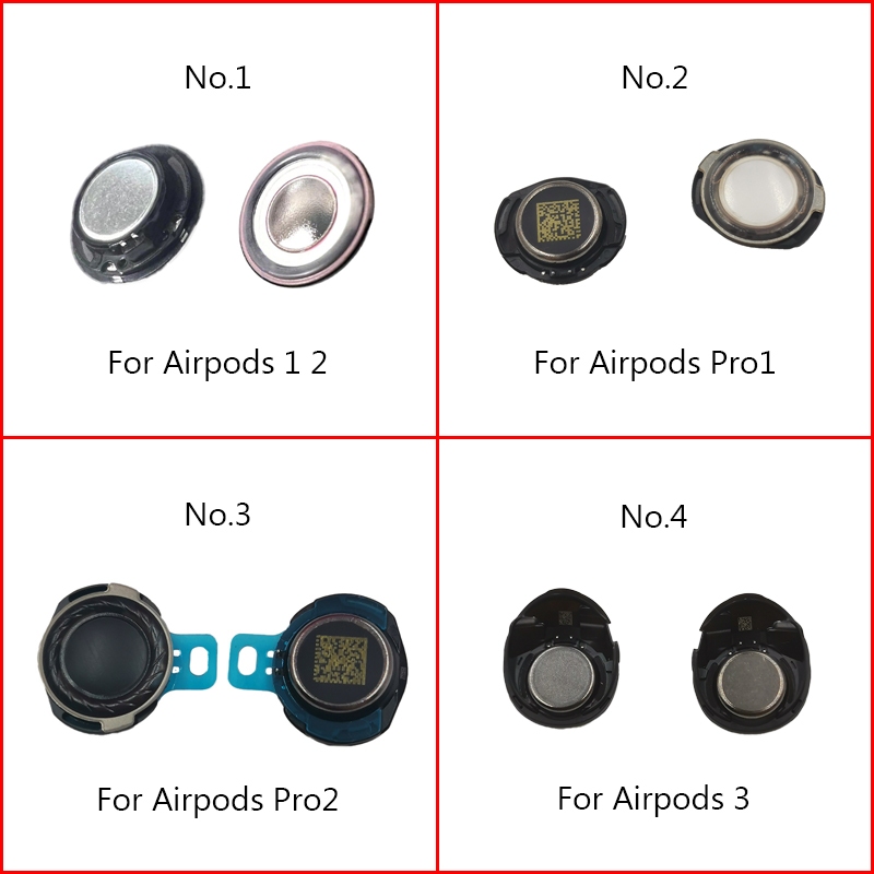 2pcs หูฟังลําโพงสําหรับ Airpods 1 2 3 1st 2nd Pro Pro1 Pro2 A1523 A1722 A2032 A2031 A2084 หูฟังลําโพง