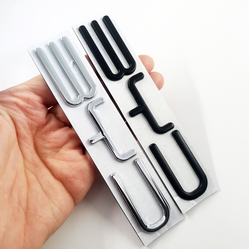 1 x ใหม่ โลหะ BYD Build Your Dreams รถอัตโนมัติ ด้านหลัง ตกแต่ง ตราสัญลักษณ์ สติกเกอร์ รูปลอก BYD