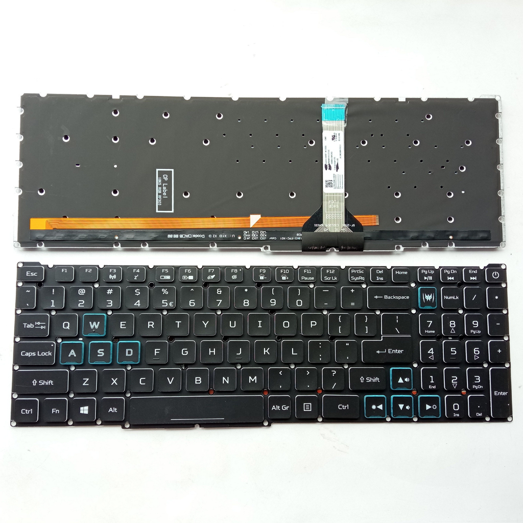 US เหมาะสําหรับ Acer Predator Helios 300 PH315-53 PH315-54 PH317-54 N18I3 N20C3 US RGB Backlit คีย์บ