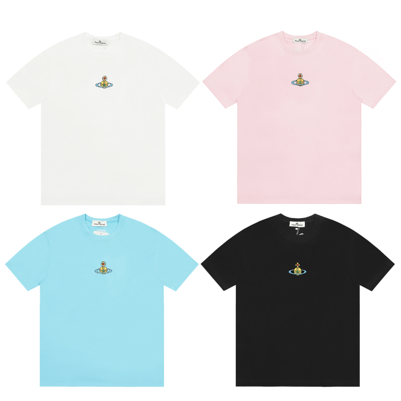 พร้อมส่ง เสื้อยืดลําลอง แขนสั้น ปักลาย ทรงหลวม