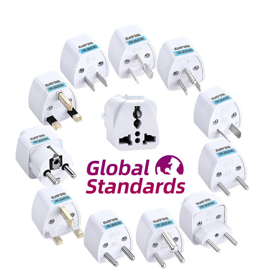 อะแดปเตอร์แปลงปลั๊ก Universal TH EU UK AU GBR Travel Power Plug Charger Adapter Conversion Adaptor C