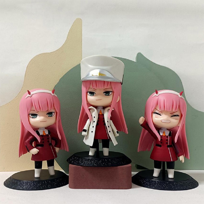 3pcs/set DARLING in the FRANXX Action Figure Action Dolls Decoration Anime Miniature ZERO TWO