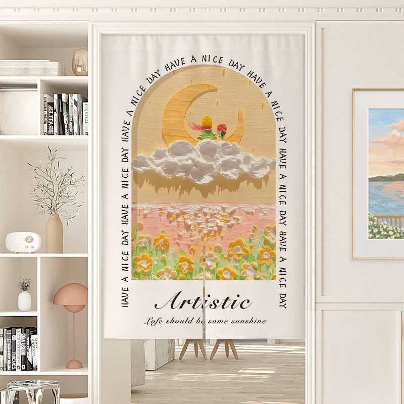 ผ้าม่านกั้นประตู แบบครึ่งม่าน สไตล์ฝรั่งเศส ระดับไฮเอนด์ สําหรับห้องนอน ห้องครัว ห้องน้ํา - รูปที่ 4