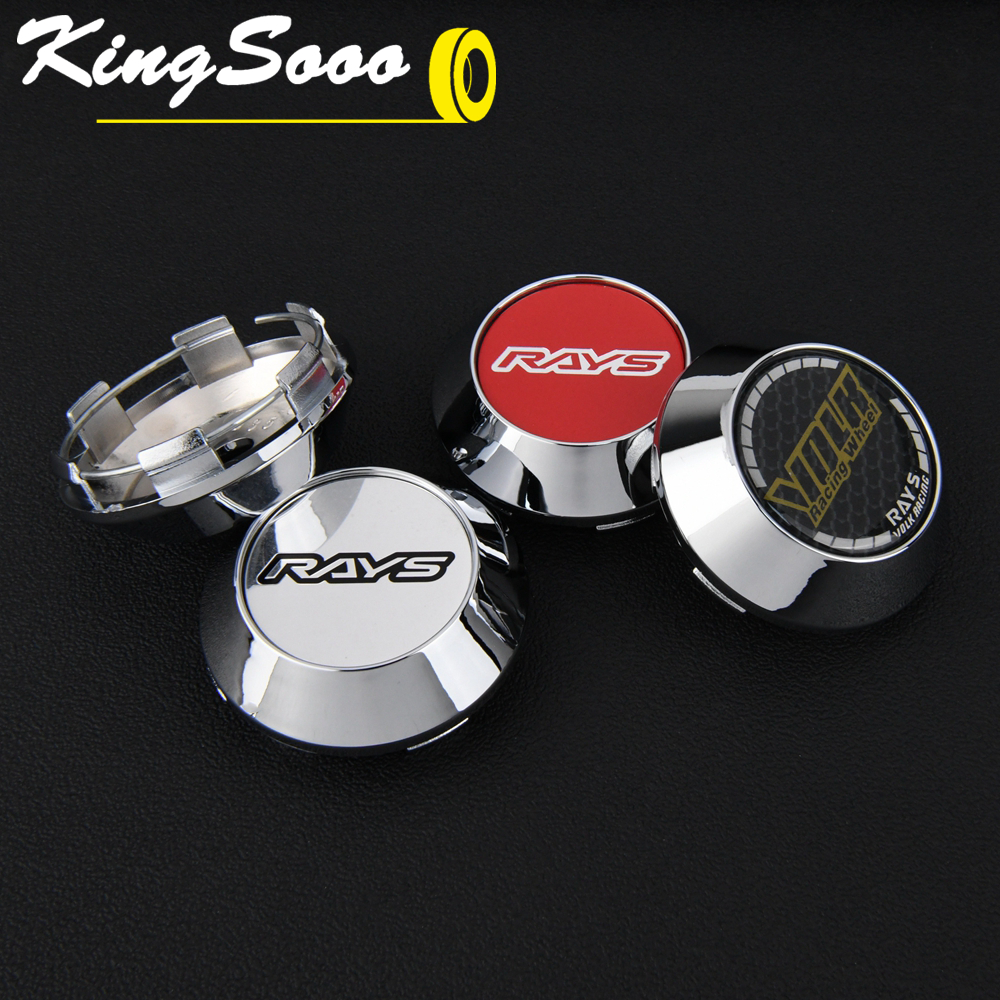 1ห่อ/4ตัว JDM ขนาดขา 62มม ฝาปิดดุมล้อ VOLK ฝาครอบดุมล้อ RAYS ขอบ สําหรับ แข่งรถ ครอบดุมล้อตัวสูง สีดํา & สีเงิน