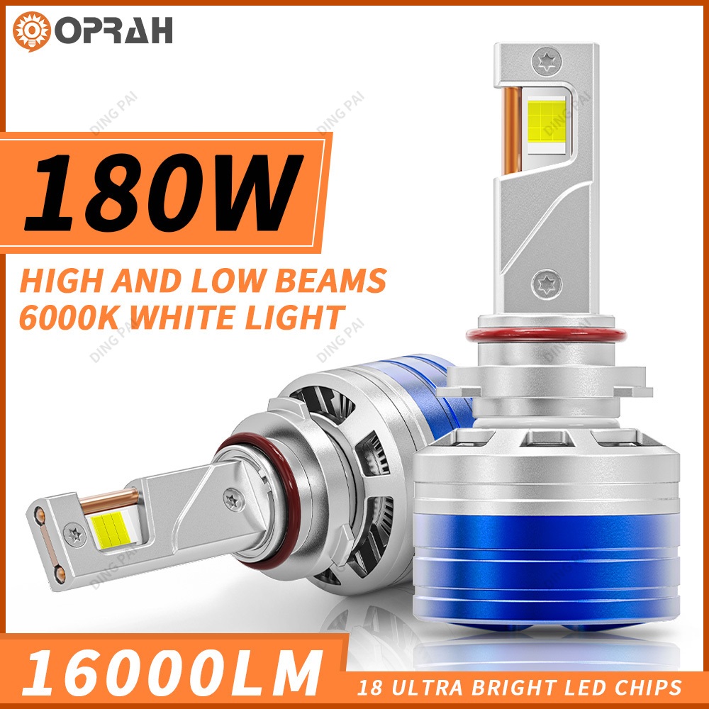 ((2 ชิ้น) หลอดไฟหน้ารถยนต์ สปอตไลท์ LED K95 H4 H11 H1 H7 H8 HB3 9005 HB4 9006 9012 12V-24V