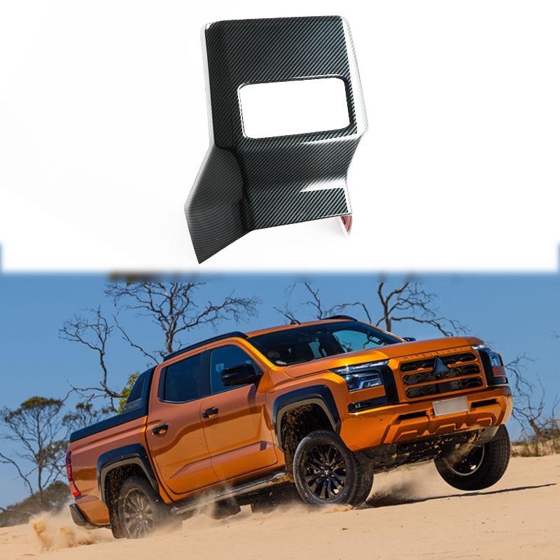 แผงเครื่องปรับอากาศด้านหลังฝาครอบตกแต่ง Fit สําหรับ Mitsubishi Triton L200 อุปกรณ์เสริม 2024 2025 ด้านหลัง Air Outlet Vent การปรับเปลี่ยนภายในรถพิเศษ