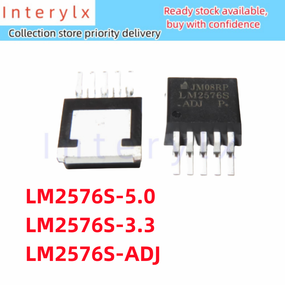 วงจรรวม LM2576S-3.3 LM2576S-5.0 LM2576S-ADJ LM2576SX-3.3 LM2576SX-5.0 LM2576SX-ADJ LM2576 TO-263 2 ช